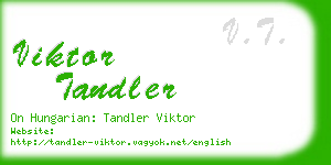 viktor tandler business card